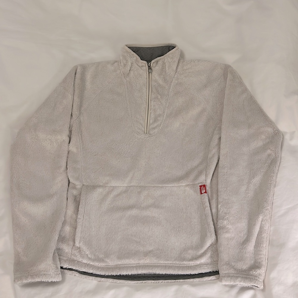 The North Face Womens Osito Fleece Jacket Size S/P Front in Gardenia White color